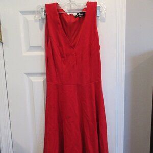 lulu's red dress women's size small